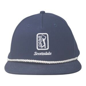 TPC Scottsdale Golf Rope Hat Navy Blue Snapback Classic Fit Cap PGA Tour